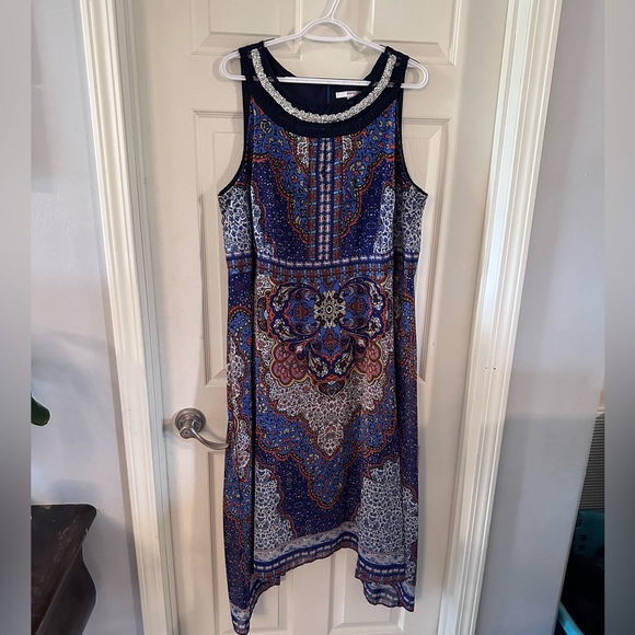 EUC Studio One Women’s Sleeveless Bohemian Swing Dress Size 18W - Picture 1 of 6